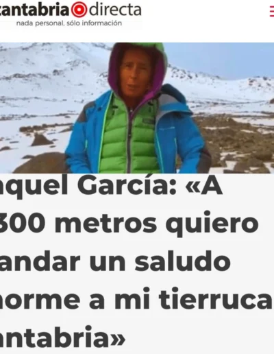 NOTICIAS-PRENSA-RAQUEL GARCIA-EXPEDICIONES-CANTABRIA DIRECTA