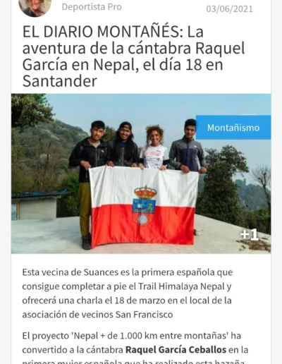 NOTICIAS-PRENSA-RAQUEL-GARCIA-EXPEDICIONES-EL DIARIO MONTAÑES