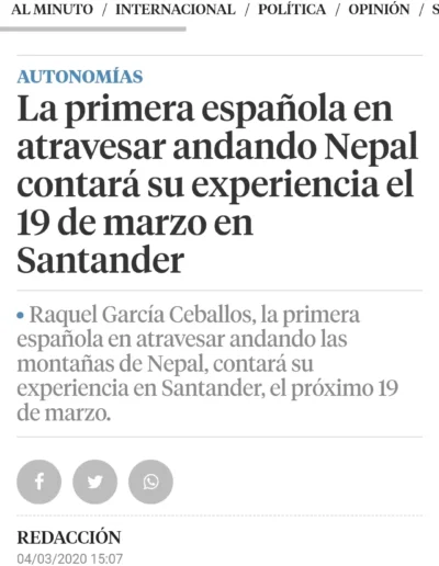 NOTICIAS-PRENSA-RAQUEL-GARCIA-EXPEDICIONES-LA VANGUARDIA