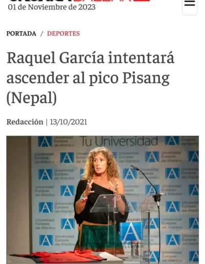NOTICIAS-PRENSA-RAQUEL-GARCIA-EXPEDICIONES-Pisang Peak - Cronica Balear