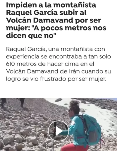 NOTICIAS-PRENSA-RAQUEL-GARCIA-EXPEDICIONES-Damavand- Antena 3