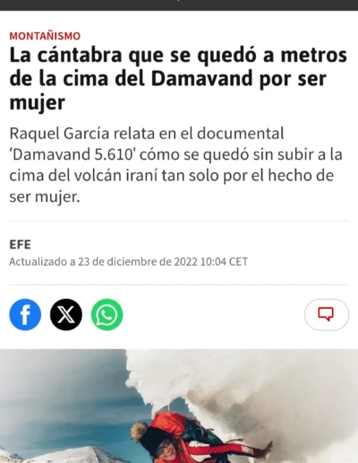 NOTICIAS-PRENSA-RAQUEL-GARCIA-EXPEDICIONES-Damavand-Diario AS